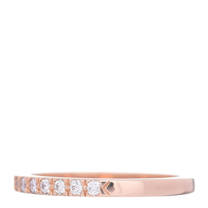 Tiffany 18K Rose Gold Diamond Novo Half Circle Band Ring 49 4.75 3 of 5
