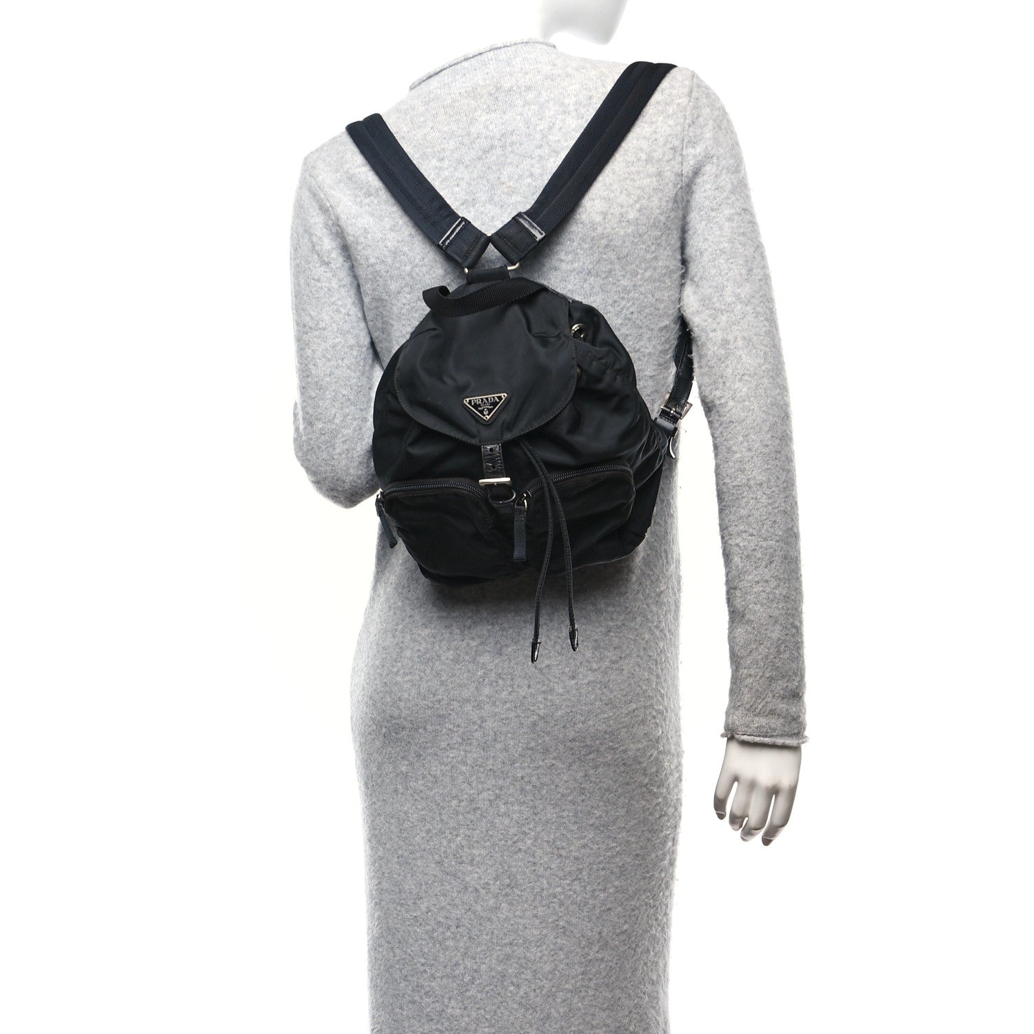 Prada Tessuto Nylon Vela Small Backpack Black 2 of 10