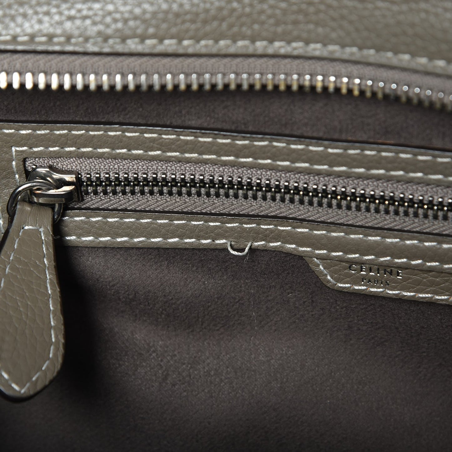 Drummed Calfskin Mini Luggage Souris