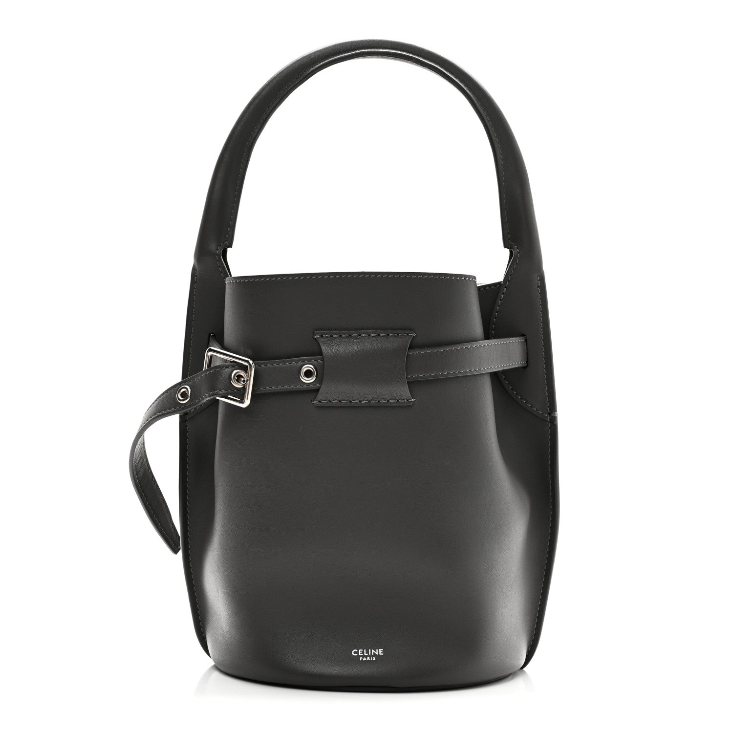 Celine Smooth Calfskin Nano Big Bag Bucket Grey 1 of 9