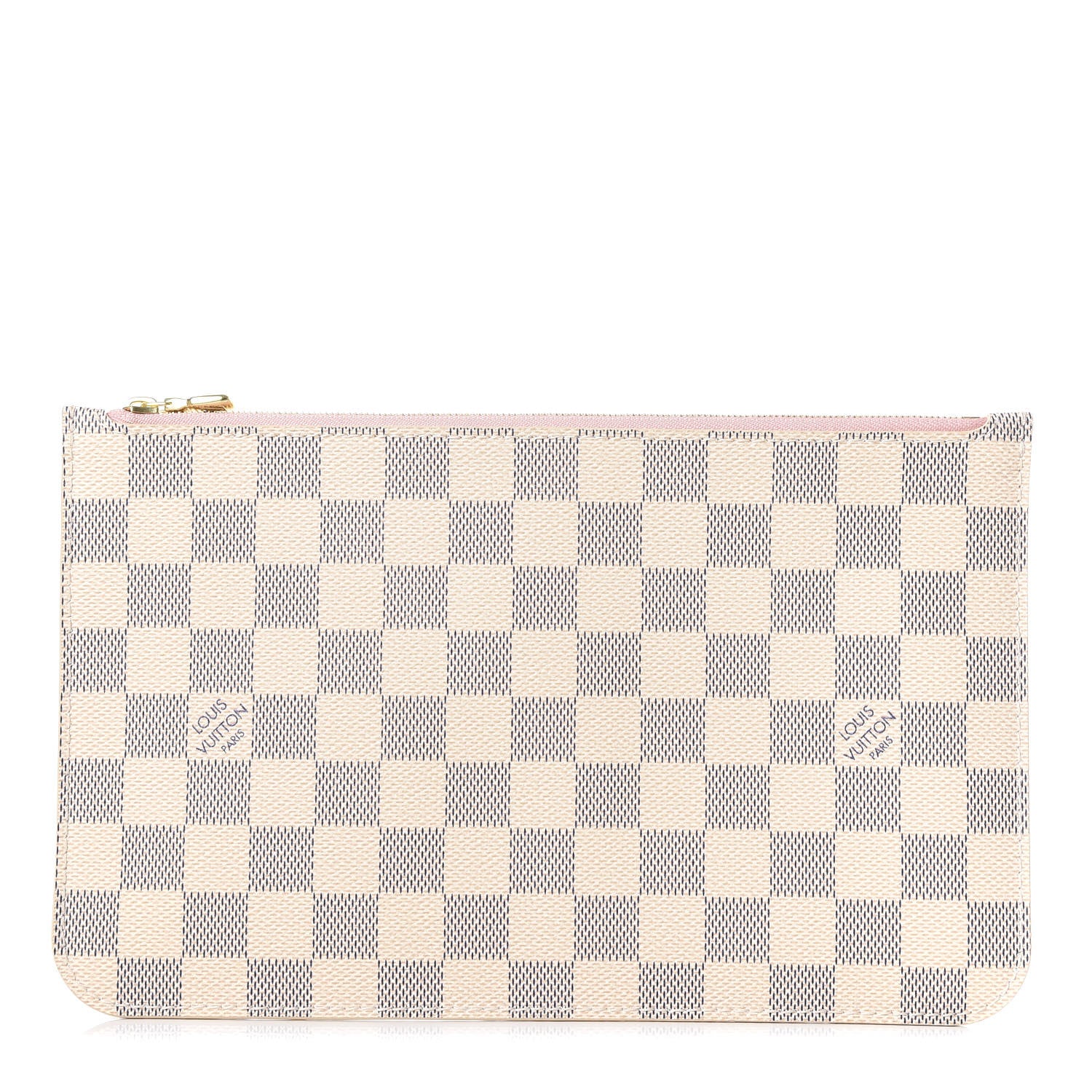 Louis Vuitton Damier Azur Neverfull MM GM Pochette Rose Ballerine 1 of 9