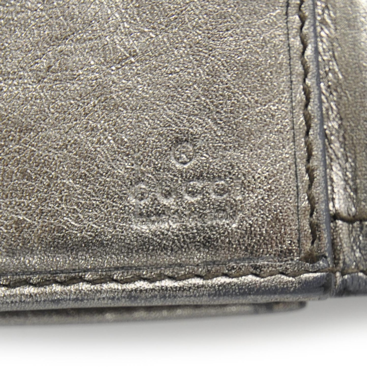 Leather Compact Hysteria Wallet Metallic