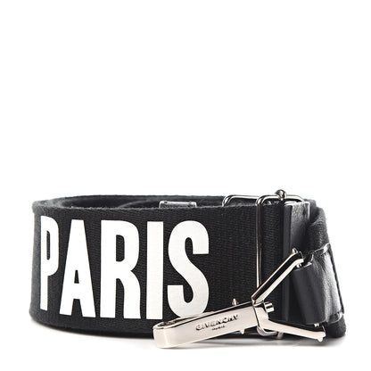 Givenchy Canvas Logo Bag Strap Black 1 of 3