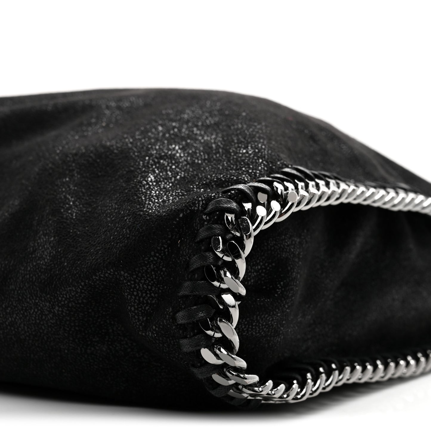 Shaggy Deer Falabella Fold Over Tote Black