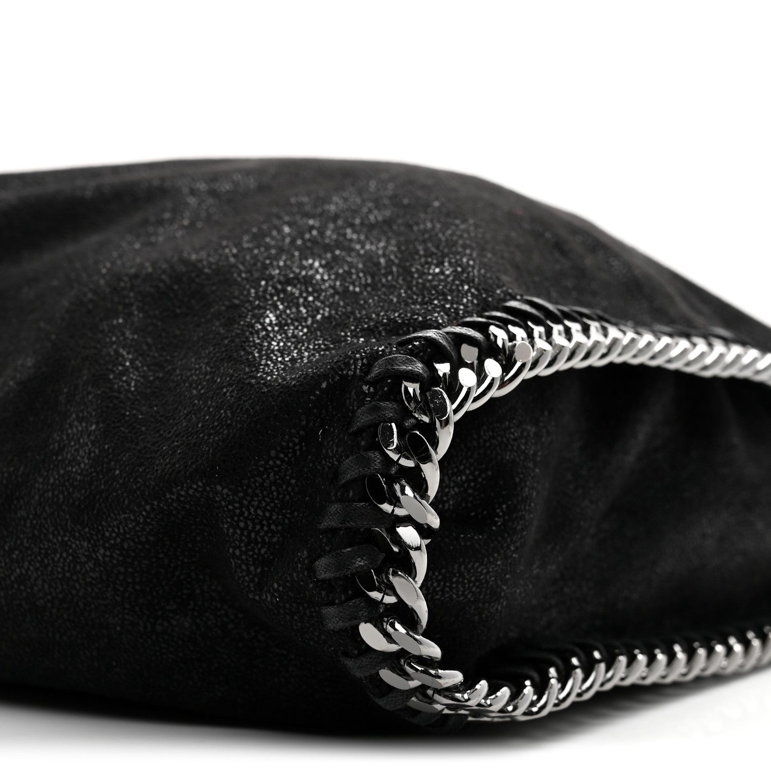 Stella McCartney Shaggy Deer Falabella Fold Over Tote Black 9 of 9