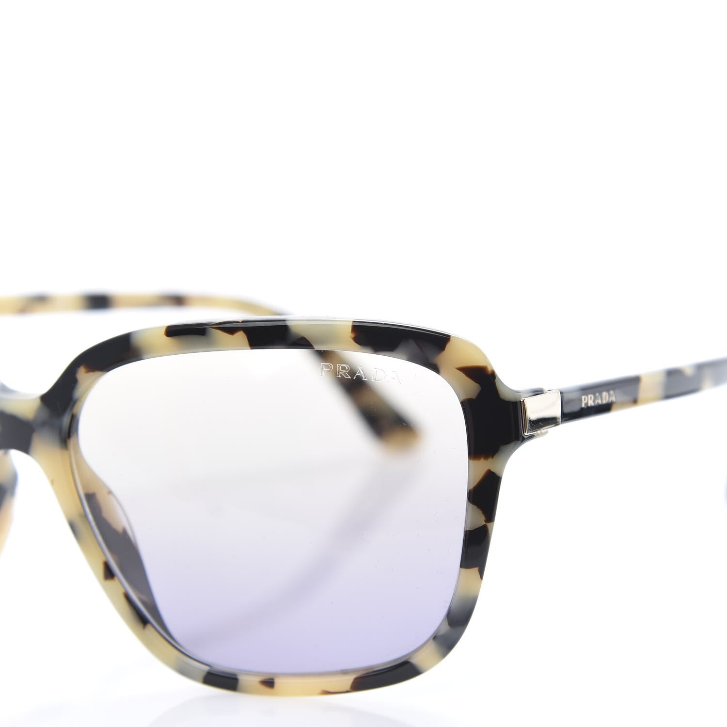 Prada Acetate Square Sunglasses SPR 10V Tortoise 7 of 8