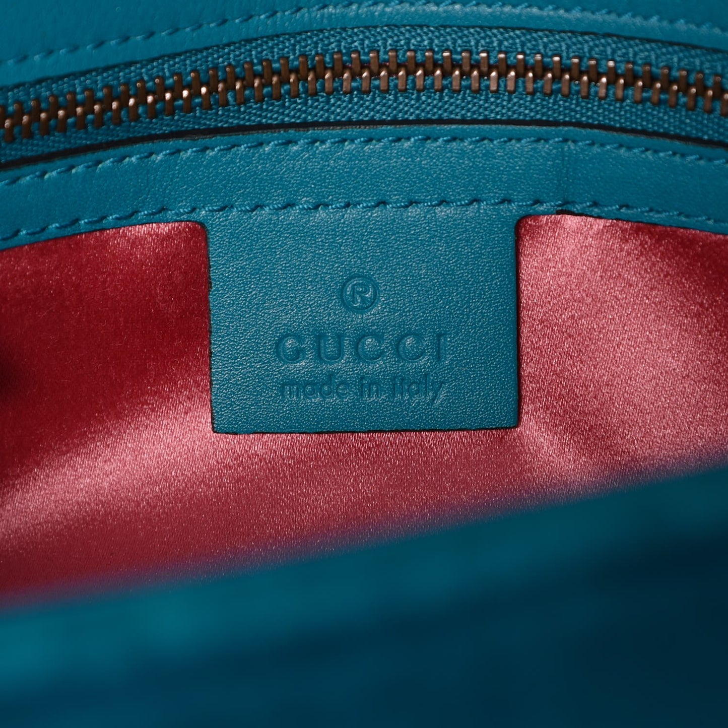 Velvet Matelasse Small GG Marmont Shoulder Bag Pavone Cyan