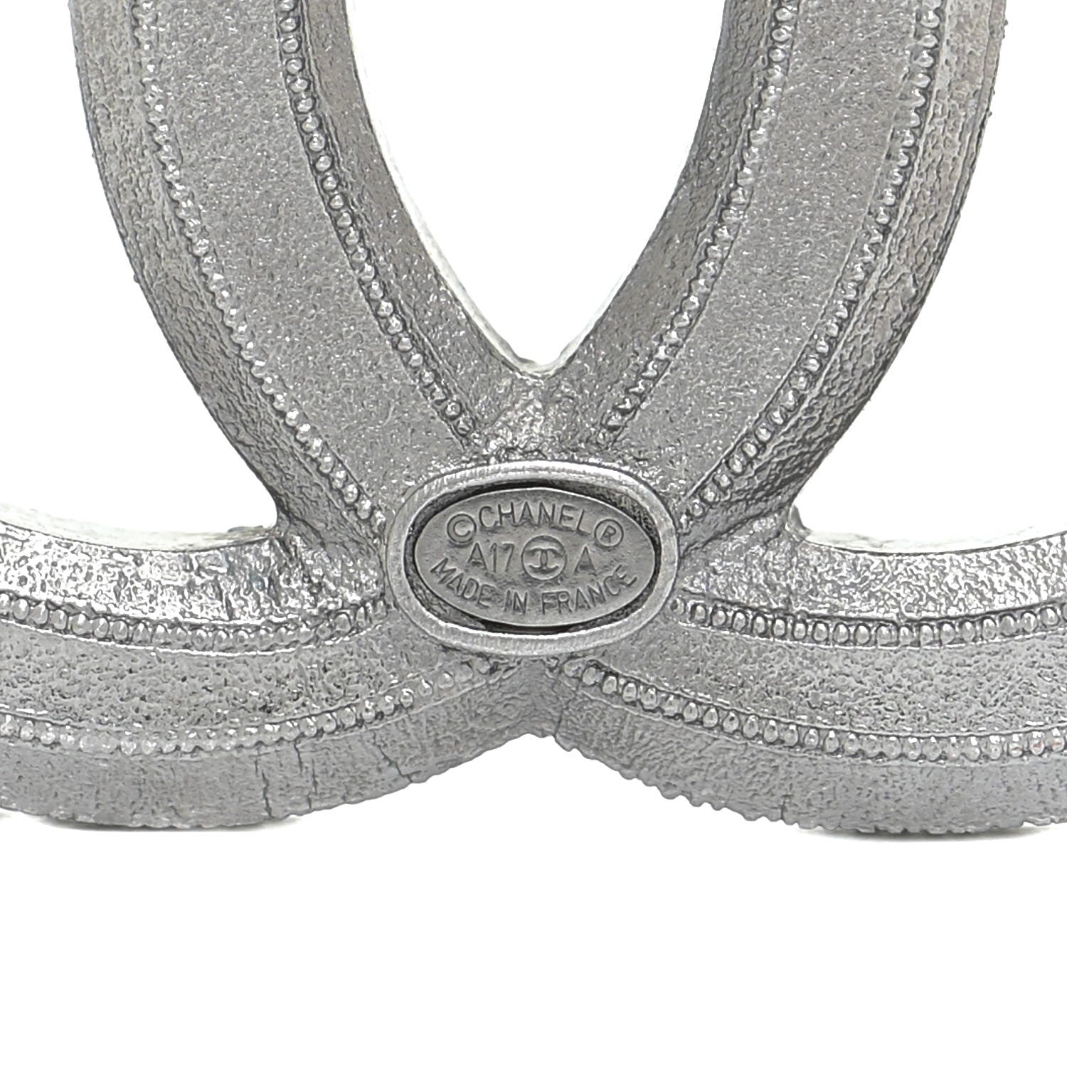 Chanel Ruthenium Pearl CC Brooch Dark Grey 4 of 5