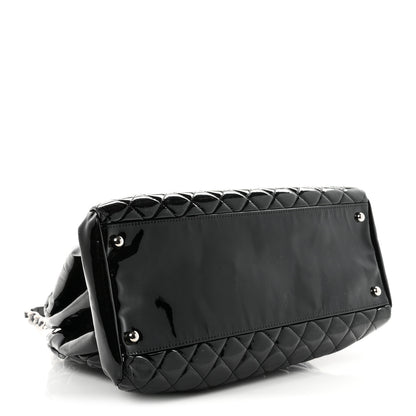 Chanel Patent Quilted Large Just Mademoiselle Bowling Bag Black 4 of 10
