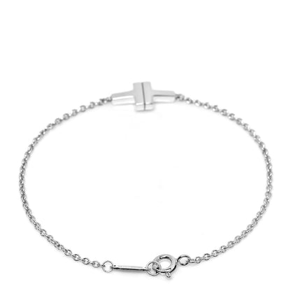 Tiffany Sterling Silver T Two Single Chain Bracelet 3 of 5