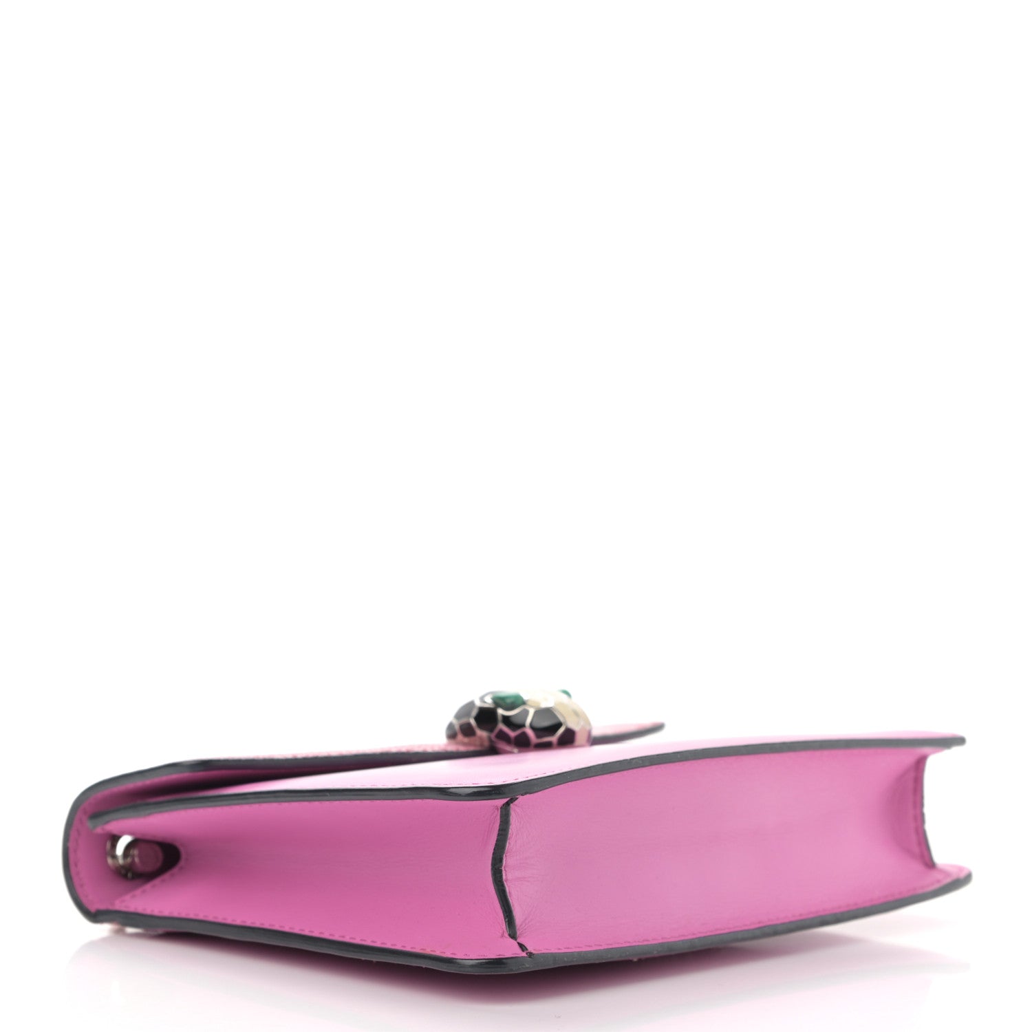 Bulgari Calfskin Galuchat Serpenti Forever Crossbody Bag Pink 4 of 11