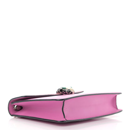 Bulgari Calfskin Galuchat Serpenti Forever Crossbody Bag Pink 4 of 11