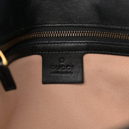 Gucci Calfskin Matelasse Medium GG Marmont Shoulder Bag Black 7 of 14