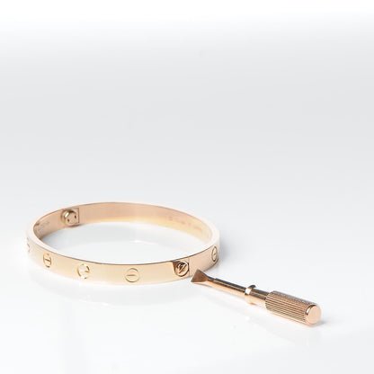 Cartier 18K Pink Gold LOVE Bracelet 17 10 of 11