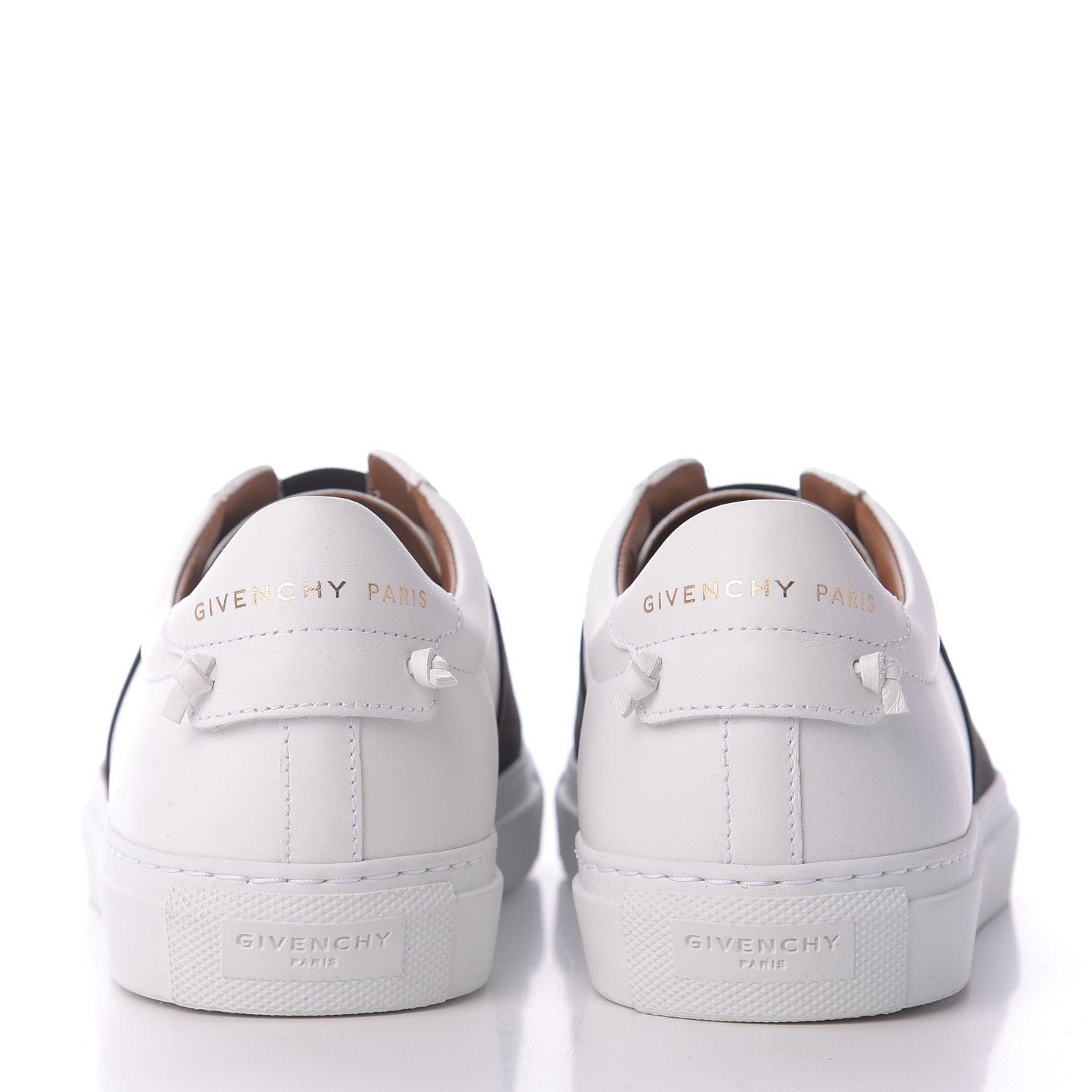 Givenchy Calfskin Band Logo Womens Urban Street Sneakers 38 White Black 5 of 9