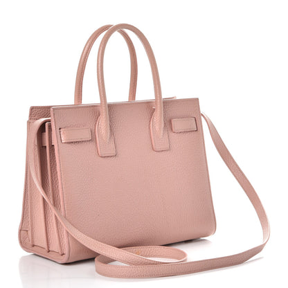 Saint Laurent Grained Calfskin Baby Sac De Jour Antique Rose 4 of 14