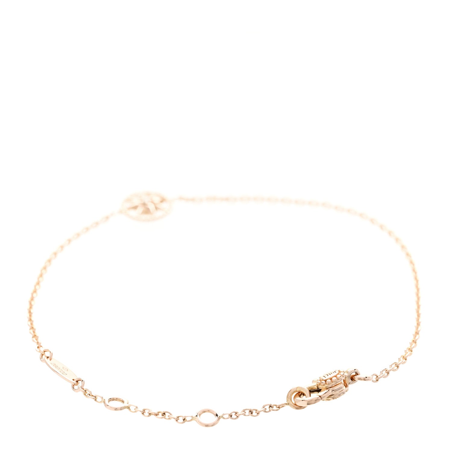 Christian Dior 18K Rose Gold Diamond XS Rose Des Vents Bracelet 3 of 6