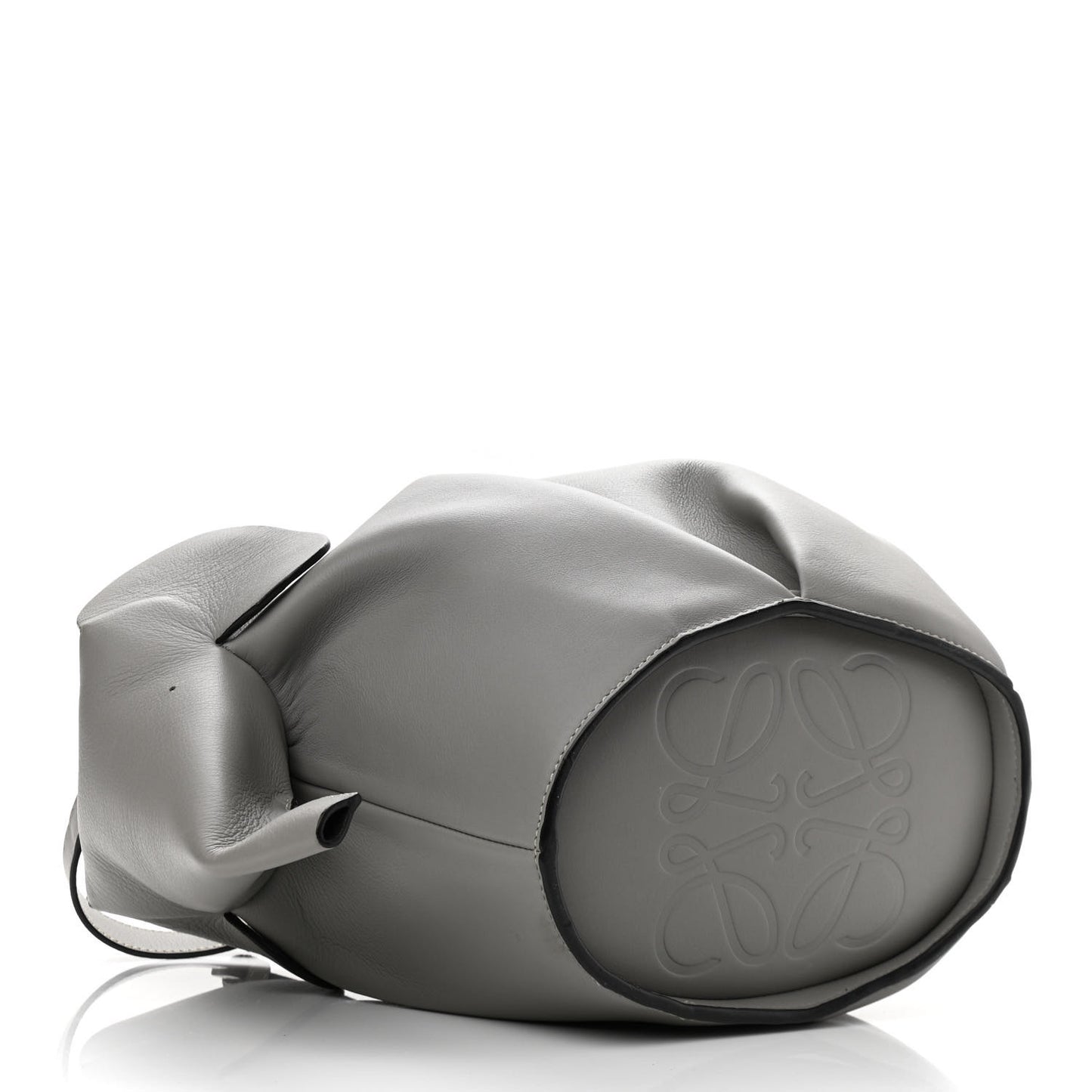 Calfskin Large Elephant Crossbody Bag Grey