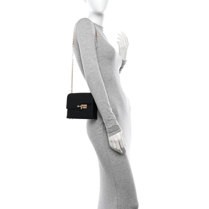 Hermes Chevre Mysore Mini Verrou Chaine Bag Black 2 of 11