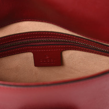 Gucci New Sakai Calfskin Lux Small Dahlia Messenger Shoulder Bag New Cherry Red 8 of 10