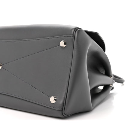 Balenciaga Smooth Calfskin Medium Bel Air Carry All Bag Grey 7 of 10