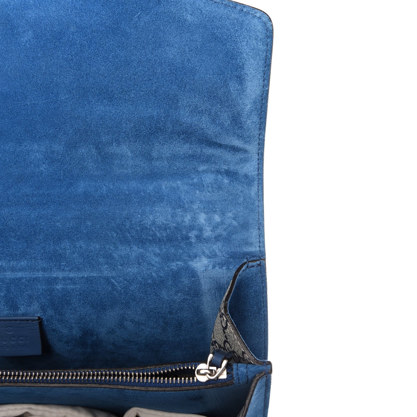 GG Supreme Monogram Blooms Medium Dionysus Shoulder Bag Beige Navy Vintage Blue