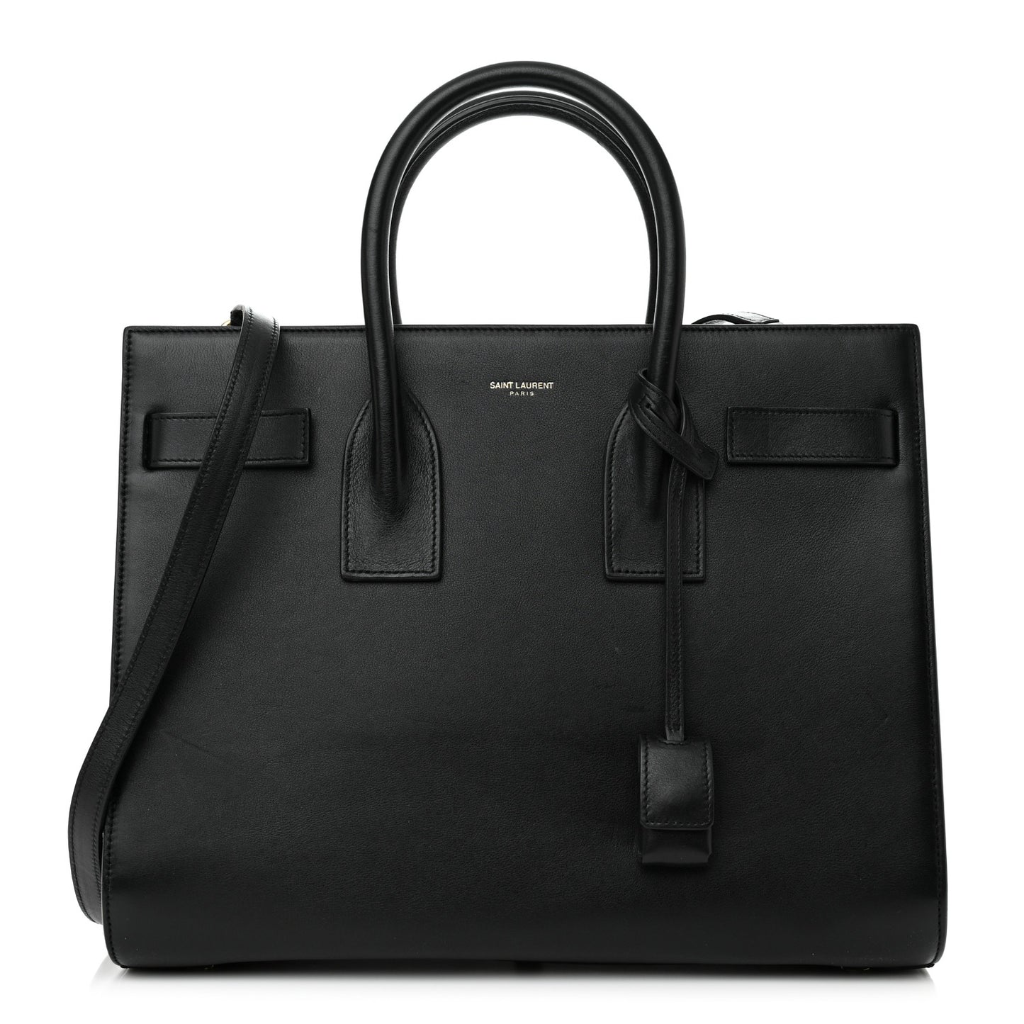 Calfskin Small Sac De Jour Black