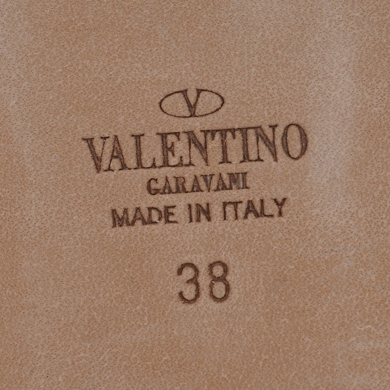 Valentino Garavani Calf Hair Leopard Print Rockstud Rolling Ballerina Flats 38 Champagne Testa di Moro 6 of 8