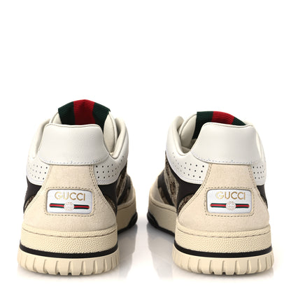 Gucci Monogram Suede Re-Web Sneakers 6 Ivory Beige Ebony 6 of 11