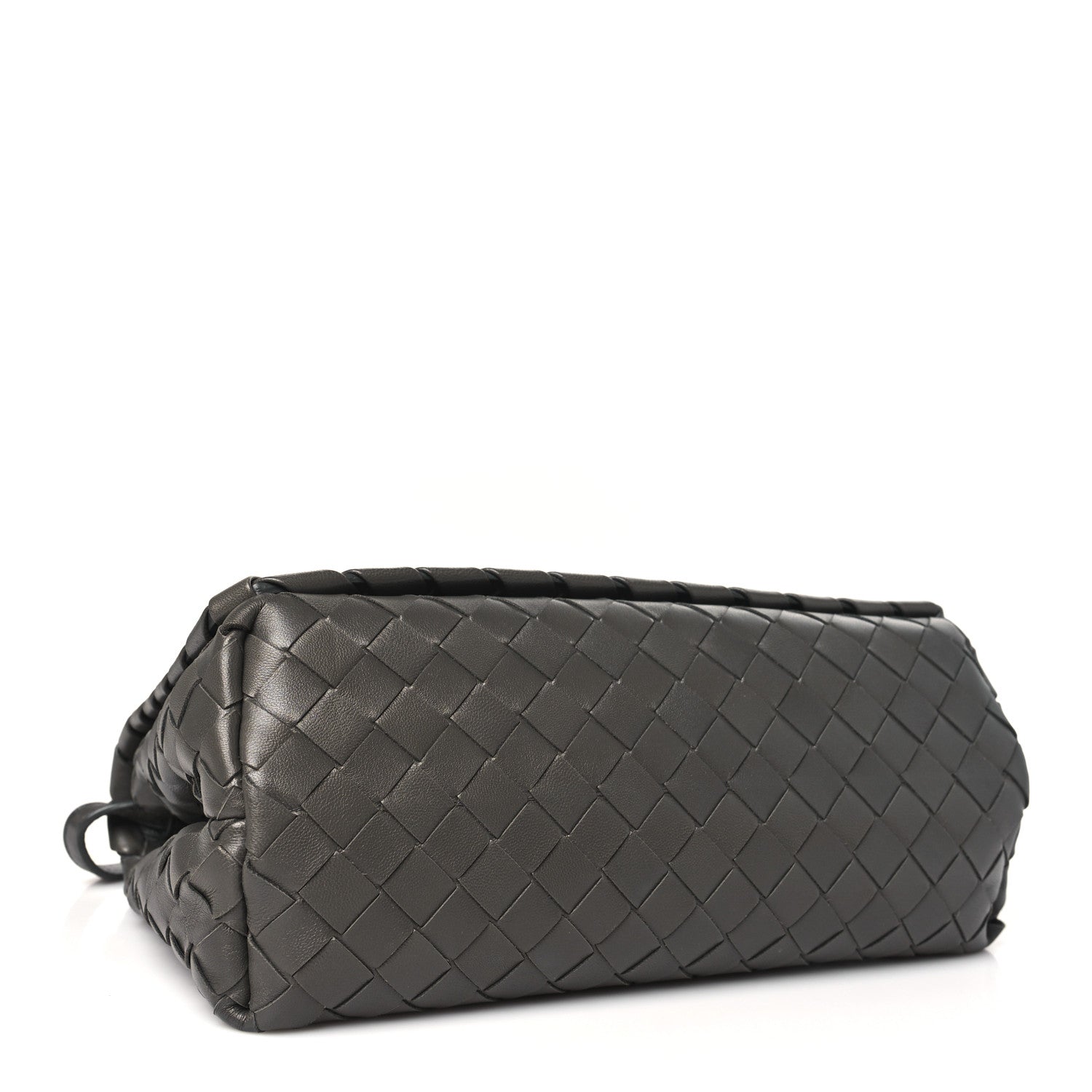 Bottega Veneta Nappa Intrecciato Crossbody Messenger Flap Light Grey 4 of 11