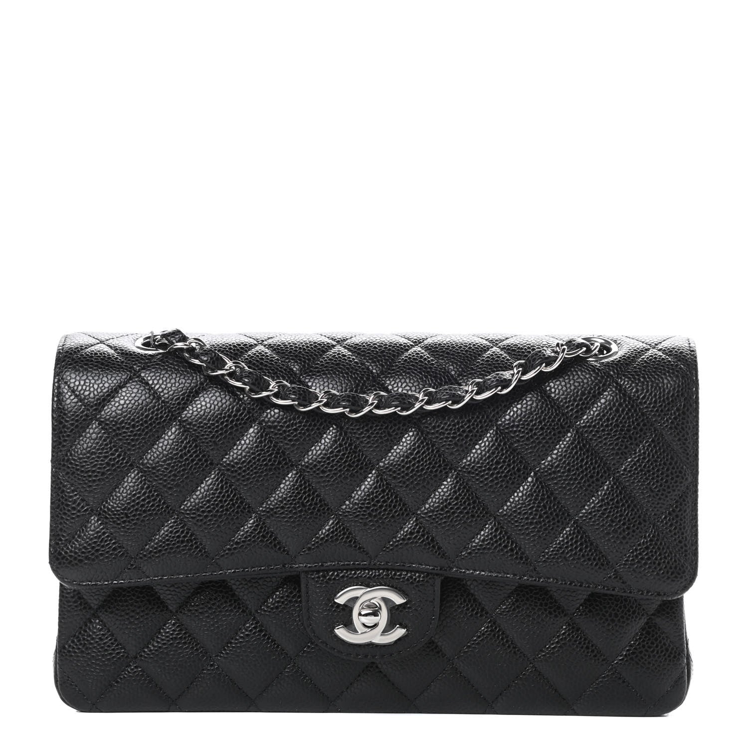 Chanel Caviar Quilted Medium Double Flap Black 1 of 10