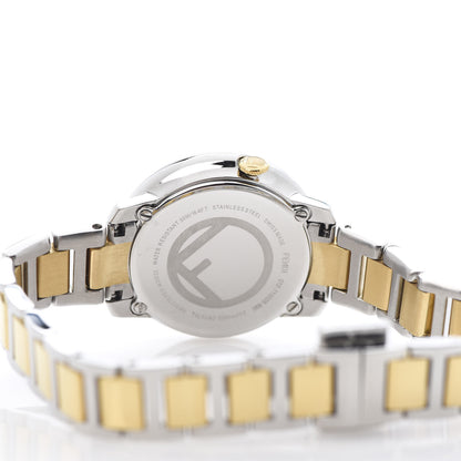 Fendi Stainless Steel 28mm Run Away Two Tone Quartz Watch Green 5 of 6