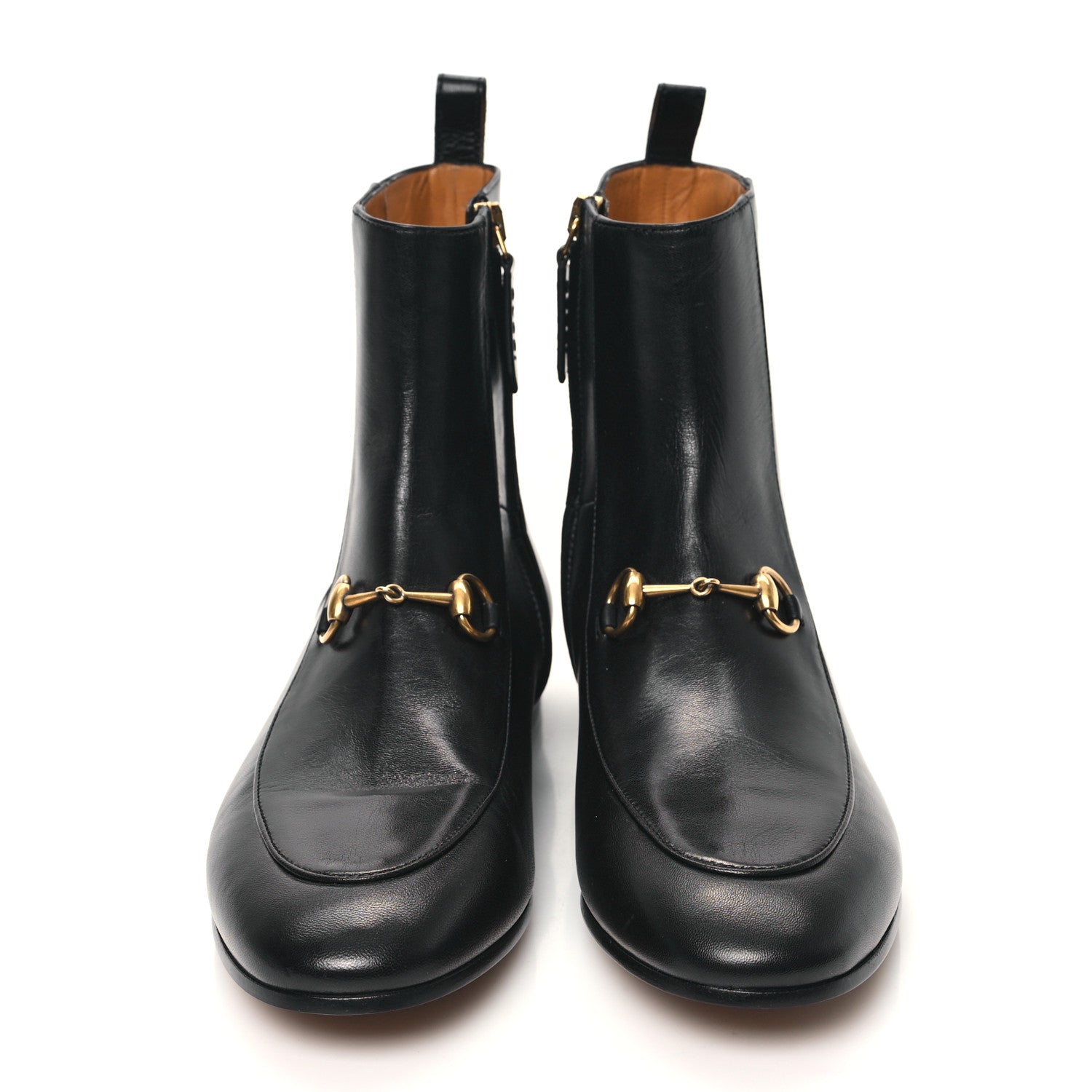 Gucci Malaga Kid Womens Jordaan Ankle Boots 38 Black 2 of 8