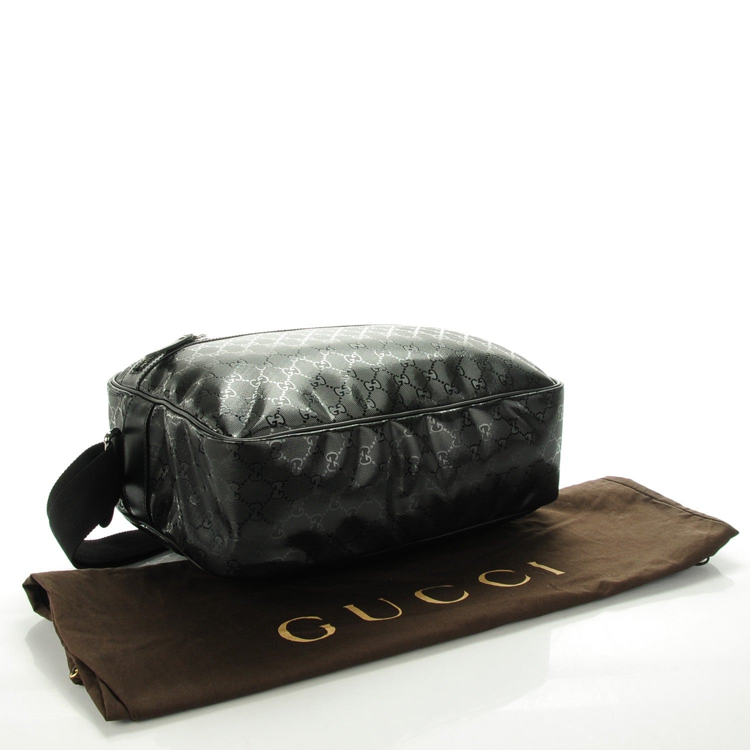 Gucci Imprime Monogram Large Messenger Bag Black 4 of 7