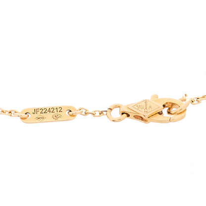 Van Cleef & Arpels 18K Rose Gold Carnelian Sweet Alhambra Bracelet 4 of 5