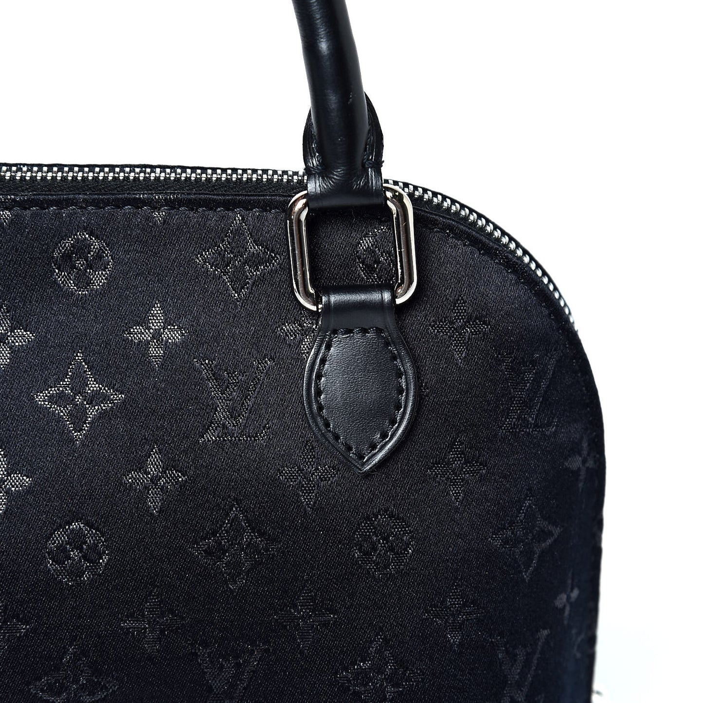 Satin Monogram Little Alma Black