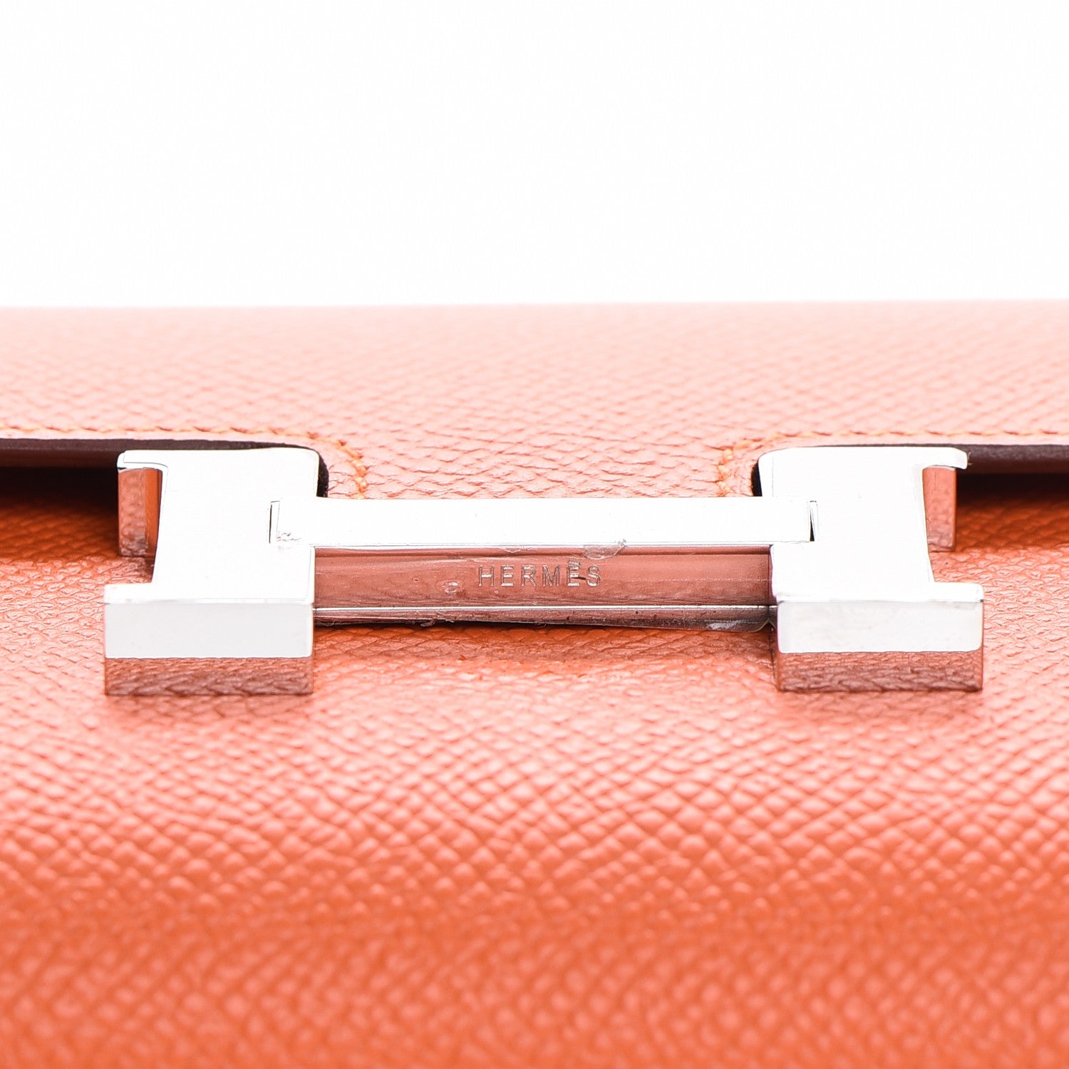 Hermes Epsom Constance Long Wallet Orange 14 of 19