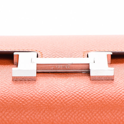 Hermes Epsom Constance Long Wallet Orange 14 of 19