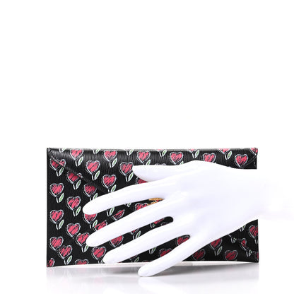 Prada Vitello Move Love Envelope Wallet Black 2 of 7