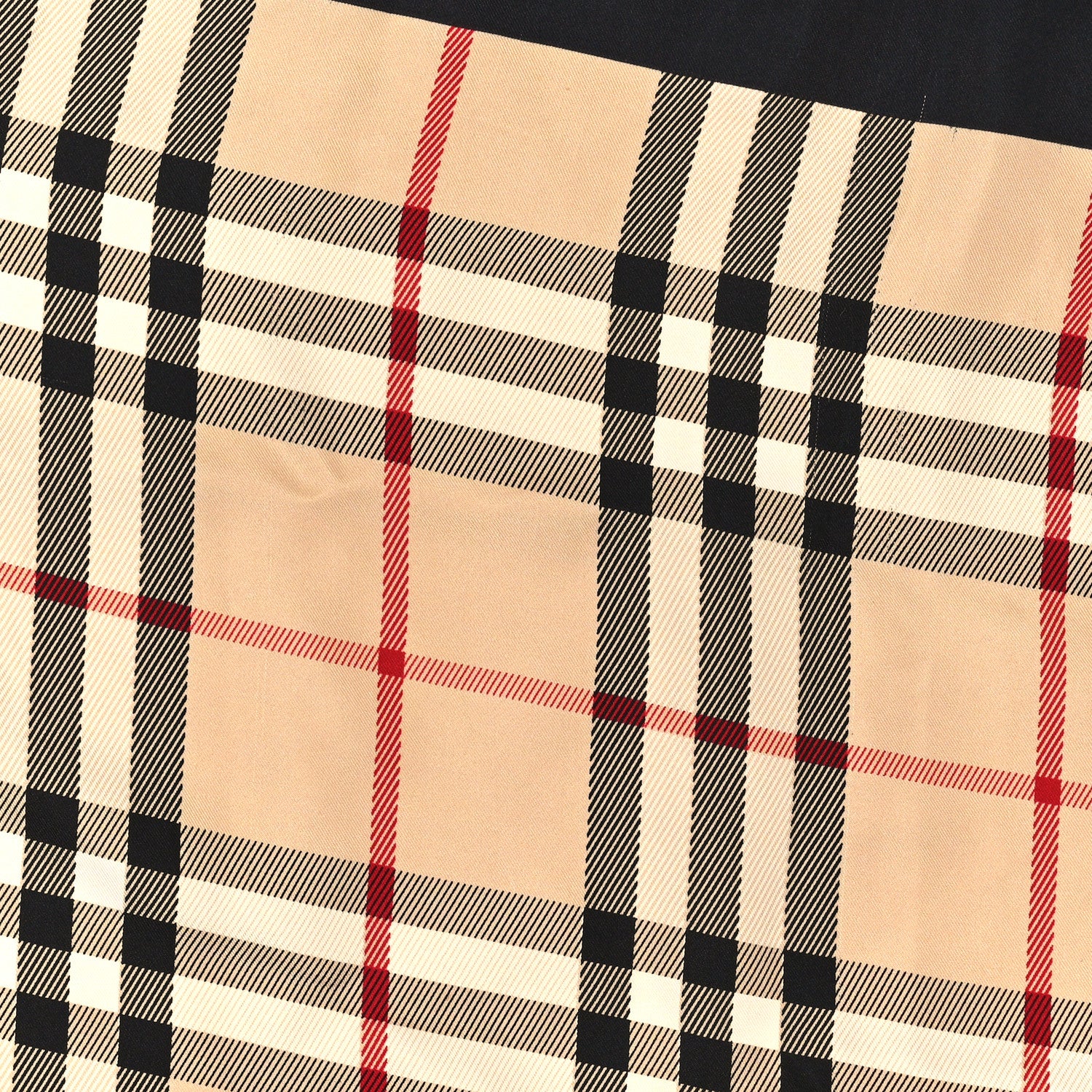 Burberry Silk House Check Square Scarf Beige Black 3 of 4