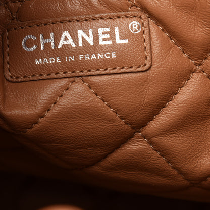 Chanel Calfskin Stitched Medium Urban Luxury Drawstring Backpack Beige 5 of 9