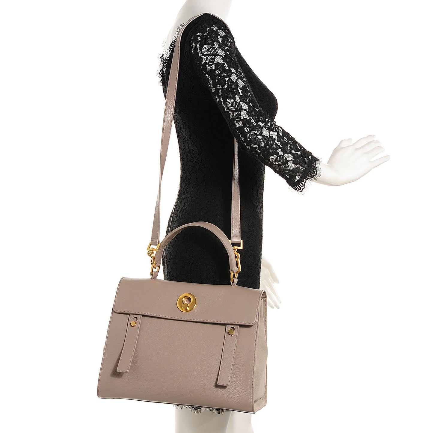 Calfskin Muse Medium Two Grey