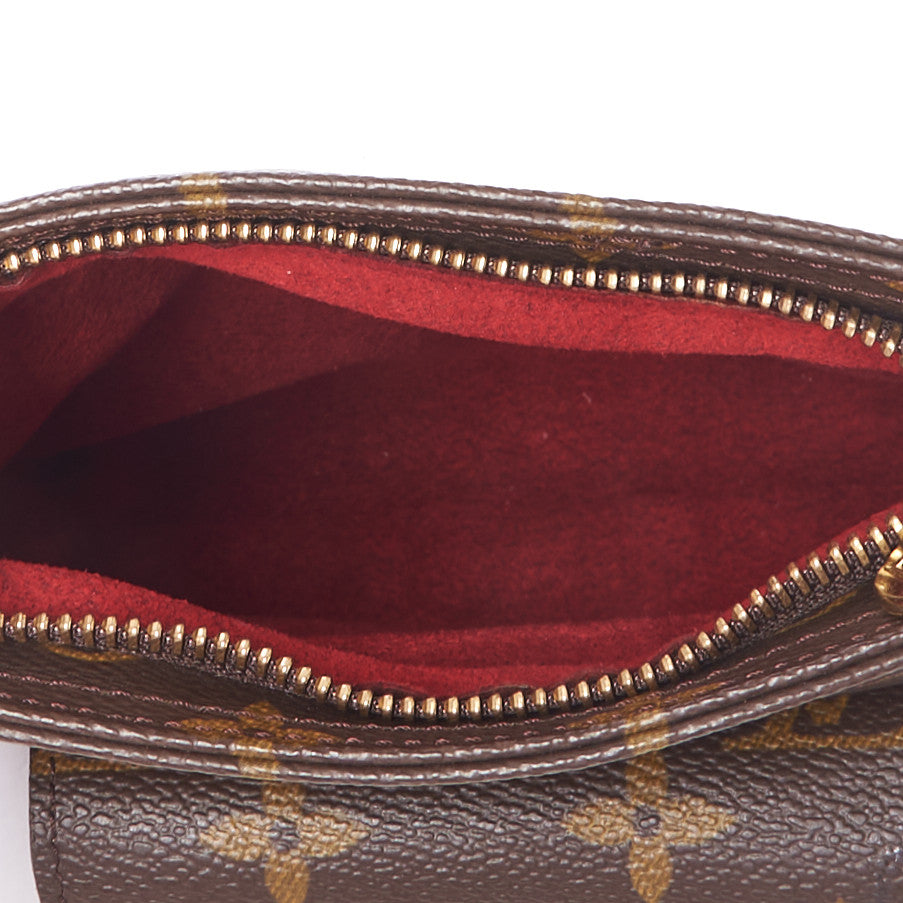 Monogram Partition Wristlet