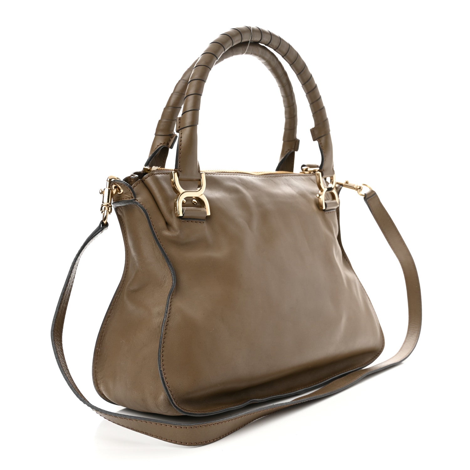Chloe Calfskin Medium Marcie Satchel Anchor Grey 3 of 20