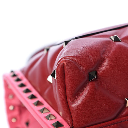 Valentino Garavani Nappa Medium Candystud Top Handle Bag Rosso Valentino Shadow Pink 12 of 17