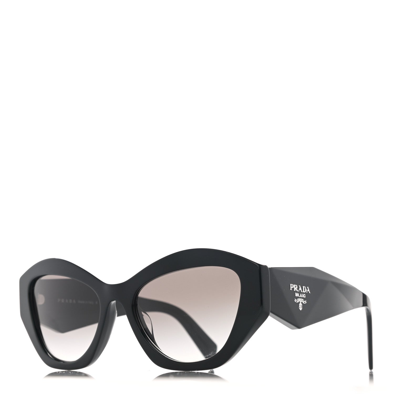 Prada Acetate Symbole Sunglasses SPR 07Y Black 1 of 8