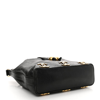 Chanel Caviar CC Drawstring Shoulder Bag Black 5 of 20
