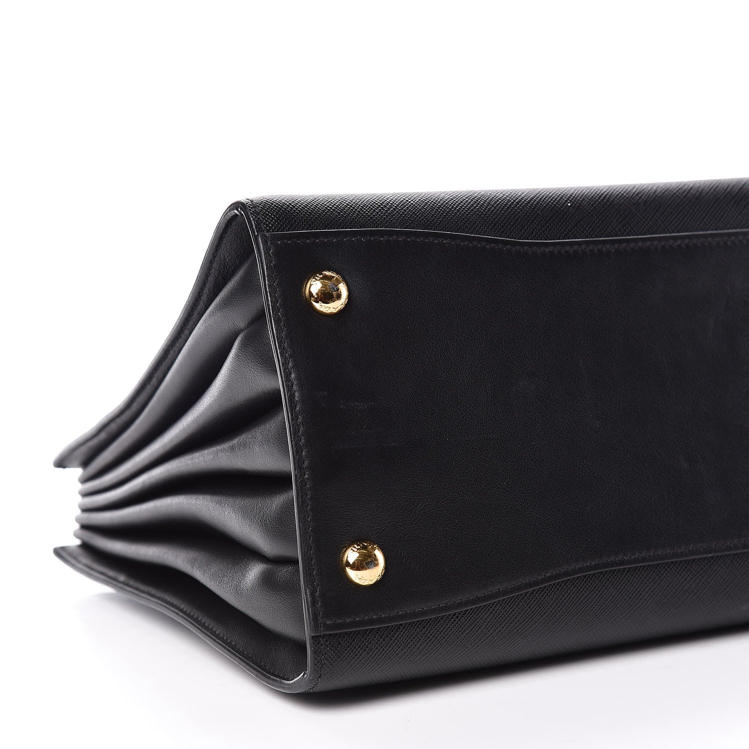 Prada Saffiano City Calfskin Medium Bibliothèque Top Handle Black 10 of 11