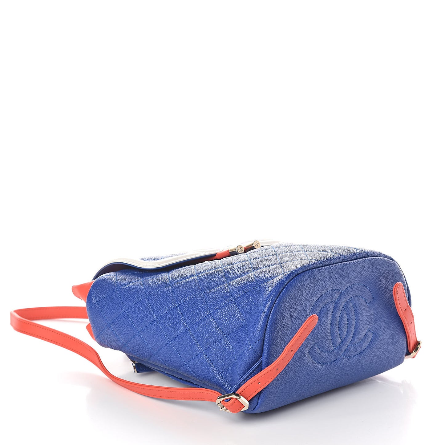 Caviar Quilted Filigree Backpack Blue