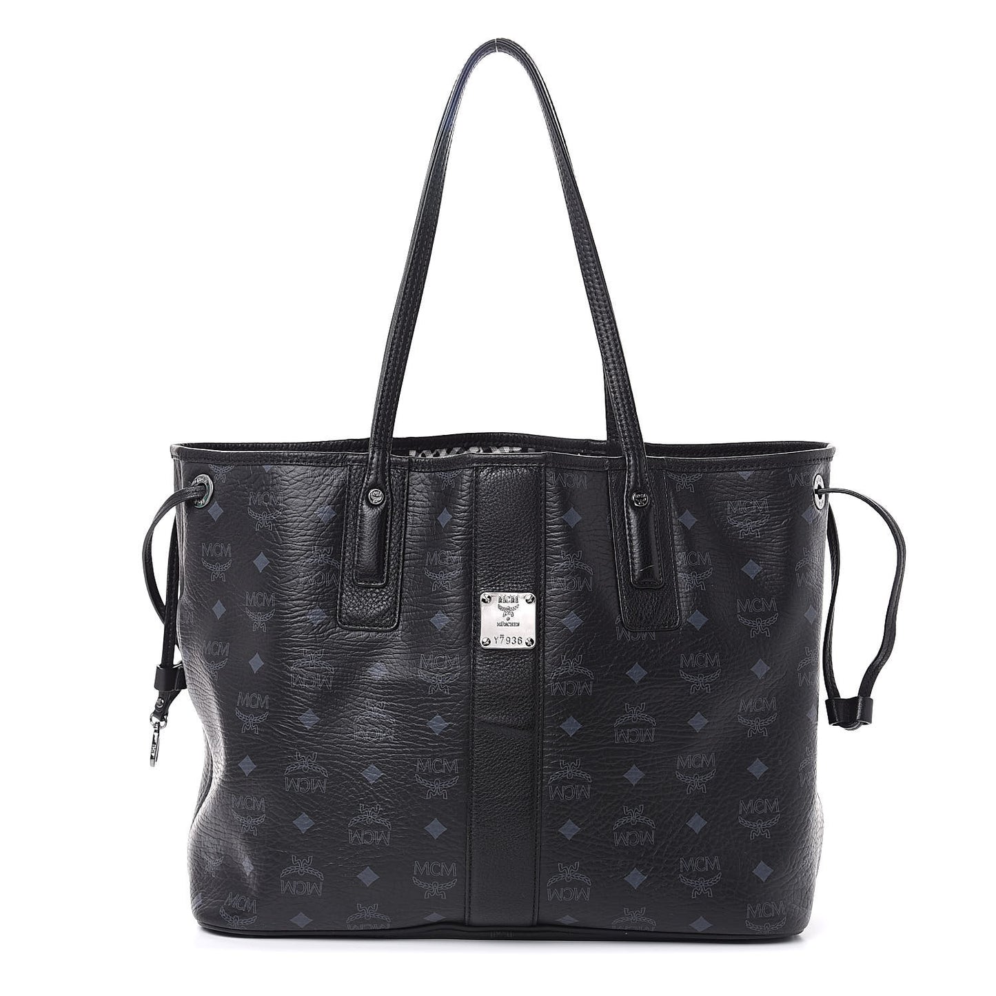 Visetos Medium Liz Reversible Shopper Tote Black